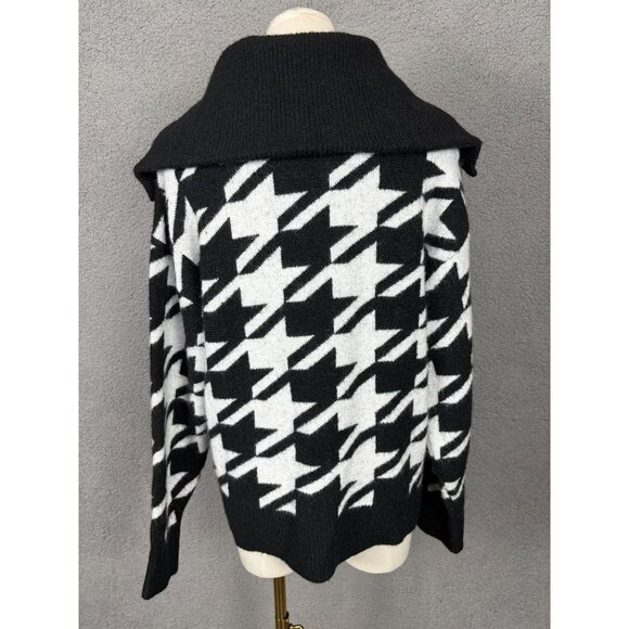 I.n.c. International Concepts Women's Houndstooth Quarter-Zip Sweater Small NWTs - Picture 5 of 8